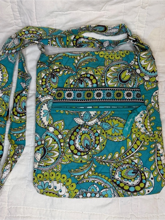 Vera Bradley Handbags - Vera Bradley Retired “Peacock” Pattern Mini Crossbody Hipster Bag